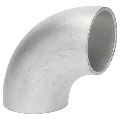 90° Alu Rohrbogen 38 x 3 mm, r=45 mm, BA3, ähnl. DIN 2605 , aus EN AW-6060,  AlMgSi0,5, mit glatten Enden - 38 x 3 mm, aus EN AW-6060