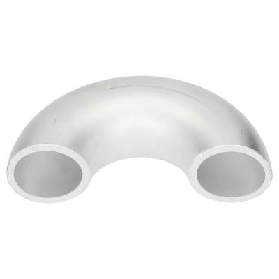 180° Alu Rohrbogen 50 x 3 mm, r=57 mm ± 2,5 mm, BA3, ähnl. DIN 2605 , aus EN AW-6060,  AlMgSi0,5, mit glatten Enden - 50 x 3,0 mm