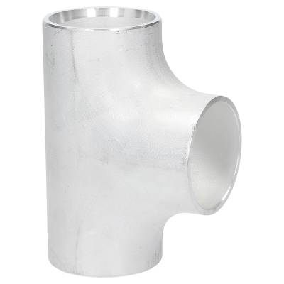 Alu T-Stück 40 x 40 x 40 x 3 mm, geschweißt, ähnl. DIN 2615 , aus EN AW-5754,  AlMg3, mit glatten Enden - 0