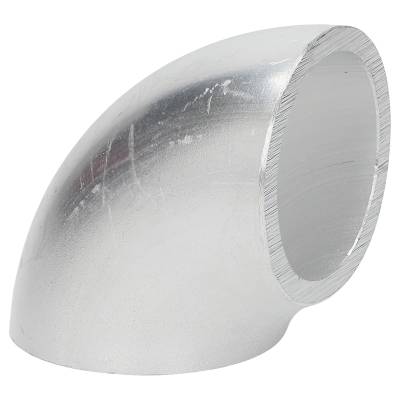 90° Alu Rohrbogen 56 x 3 mm, r=51 ± 2,5 mm, BA2, ähnl. DIN 2605 , aus EN AW-6060,  AlMgSi0,5, mit glatten Enden - 56 x 3 mm, aus EN AW-6060