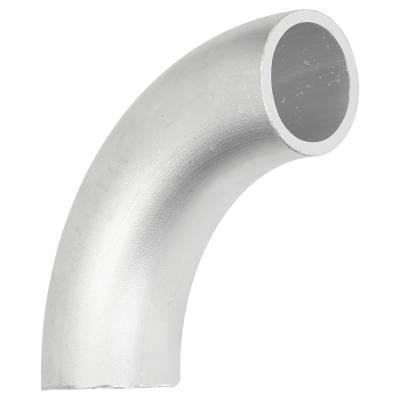 90° Alu Rohrbogen 48 x 3 mm, r=97,5 mm ± 2,5 mm, BA5, ähnl. DIN 2605 , aus EN AW-5754,  AlMg3, mit glatten Enden - 48 x 3,0 mm, EN AW-5754